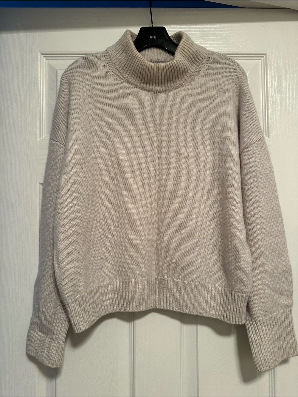 NAADAM Oatmeal Ribbed Turtleneck Sweater